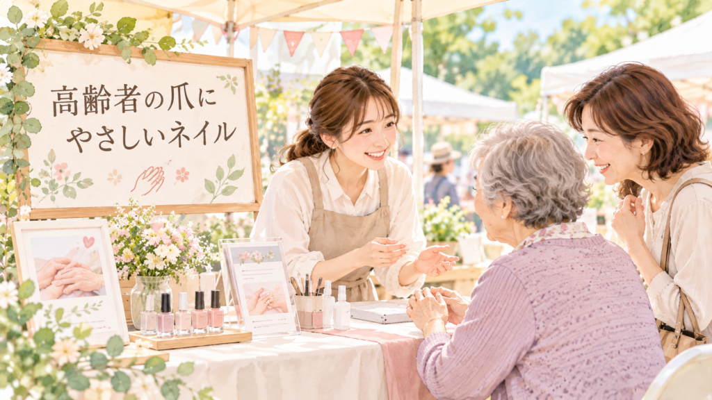 爪に優しいネイル