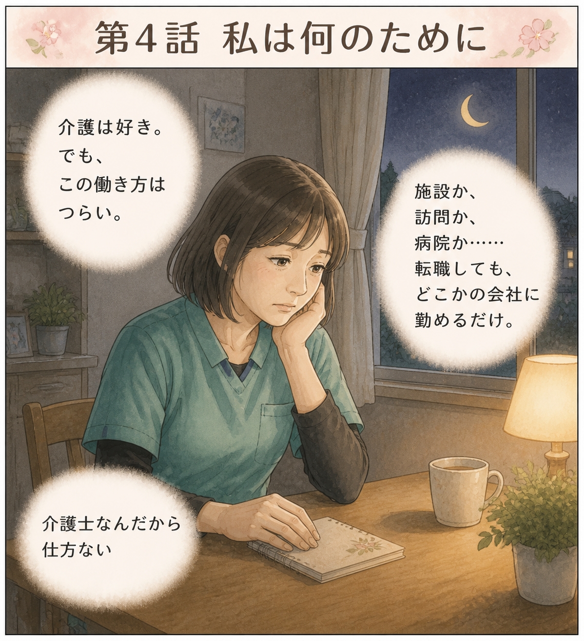 第4話：施設や会社に勤める以外の働き方を知らずに悩む主人公